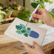 Carica l'immagine nel visualizzatore di Gallery, Punch Needle Kit (4 pezzi) con cornici - Atmosfera Green