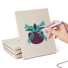 Carica l'immagine nel visualizzatore di Gallery, Punch Needle Kit (4 pezzi) con cornici - Vasi Moderni per Piante