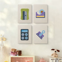 Carica l'immagine nel visualizzatore di Gallery, Punch Needle Kit (4 pezzi) con cornici - Cartoleria Kawaii 2
