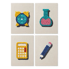 Carica l'immagine nel visualizzatore di Gallery, Punch Needle Kit (4 pezzi) con cornici - Essenziali da Scrivania 1 Figured'Art
