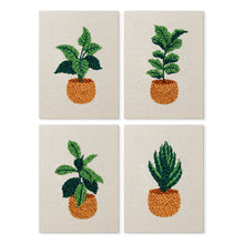 Carica l'immagine nel visualizzatore di Gallery, Punch Needle Kit (4 pezzi) con cornici - Giungla Urbana 1 Figured'Art