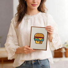 Carica l'immagine nel visualizzatore di Gallery, Punch Needle Kit (4 pezzi) con cornici - Fast Food