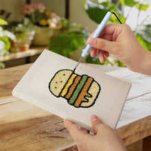 Carica l'immagine nel visualizzatore di Gallery, Punch Needle Kit (4 pezzi) con cornici - Set Cucina e Snack