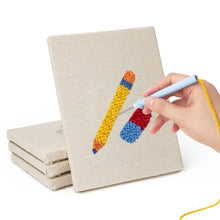Carica l'immagine nel visualizzatore di Gallery, Punch Needle Kit (4 pezzi) con cornici - Atmosfera Studio