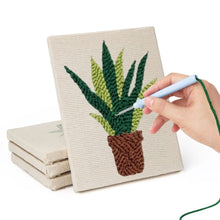 Carica l'immagine nel visualizzatore di Gallery, Punch Needle Kit (4 pezzi) con cornici - Giungla Urbana 2
