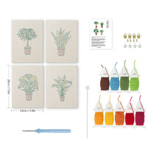 Carica l'immagine nel visualizzatore di Gallery, Punch Needle Kit (4 pezzi) con cornici - Giungla Urbana 2