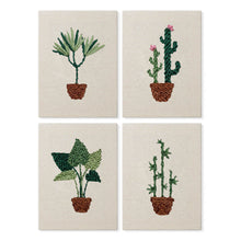 Carica l'immagine nel visualizzatore di Gallery, Punch Needle Kit (4 pezzi) con cornici - Giungla Urbana 3 Figured'Art