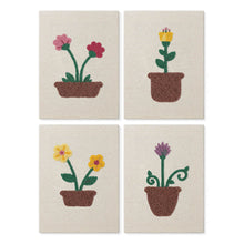 Carica l'immagine nel visualizzatore di Gallery, Punch Needle Kit (4 pezzi) con cornici - Fiori in vaso Figured'Art