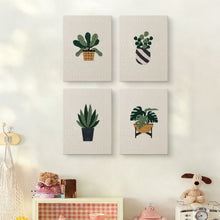 Carica l'immagine nel visualizzatore di Gallery, Punch Needle Kit (4 pezzi) con cornici - Amanti delle Piante 1