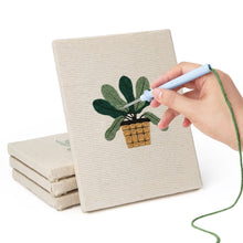 Carica l'immagine nel visualizzatore di Gallery, Punch Needle Kit (4 pezzi) con cornici - Amanti delle Piante 1