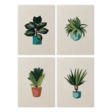 Carica l'immagine nel visualizzatore di Gallery, Punch Needle Kit (4 pezzi) con cornici - Amanti delle Piante 2 Figured'Art