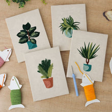 Carica l'immagine nel visualizzatore di Gallery, Punch Needle Kit (4 pezzi) con cornici - Amanti delle Piante 2
