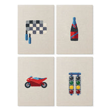 Carica l'immagine nel visualizzatore di Gallery, Punch Needle Kit (4 pezzi) con cornici - Icone Urbane 3 Figured'Art