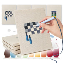 Carica l'immagine nel visualizzatore di Gallery, Punch Needle Kit (4 pezzi) con cornici - Icone Urbane 3