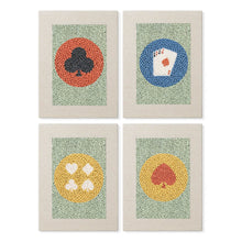 Carica l'immagine nel visualizzatore di Gallery, Punch Needle Kit (4 pezzi) con cornici - Carte da Gioco Figured'Art
