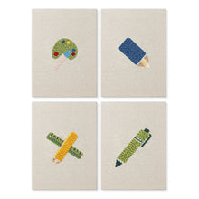 Carica l'immagine nel visualizzatore di Gallery, Punch Needle Kit (4 pezzi) con cornici - Essenziali da Disegno Figured'Art