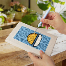 Carica l'immagine nel visualizzatore di Gallery, Punch Needle Kit (4 pezzi) con cornici - Snack Time 2