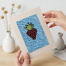 Carica l'immagine nel visualizzatore di Gallery, Punch Needle Kit (4 pezzi) con cornici - Snack Time 2