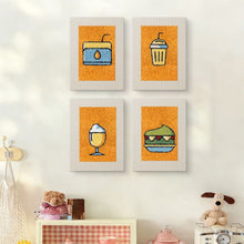 Carica l'immagine nel visualizzatore di Gallery, Punch Needle Kit (4 pezzi) con cornici - Bevande e bocconi golosi
