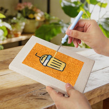 Carica l'immagine nel visualizzatore di Gallery, Punch Needle Kit (4 pezzi) con cornici - Bevande e bocconi golosi