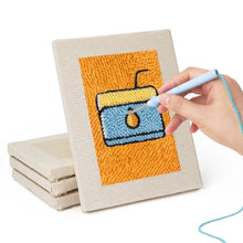 Carica l'immagine nel visualizzatore di Gallery, Punch Needle Kit (4 pezzi) con cornici - Bevande e bocconi golosi
