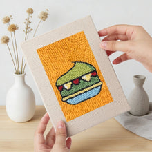 Carica l'immagine nel visualizzatore di Gallery, Punch Needle Kit (4 pezzi) con cornici - Bevande e bocconi golosi
