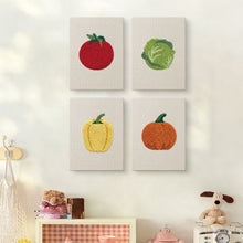 Carica l'immagine nel visualizzatore di Gallery, Punch Needle Kit (4 pezzi) con cornici - Verdure Fresche