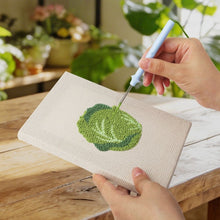 Carica l'immagine nel visualizzatore di Gallery, Punch Needle Kit (4 pezzi) con cornici - Verdure Fresche