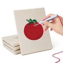 Carica l'immagine nel visualizzatore di Gallery, Punch Needle Kit (4 pezzi) con cornici - Verdure Fresche