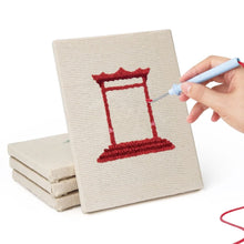 Carica l'immagine nel visualizzatore di Gallery, Punch Needle Kit (4 pezzi) con cornici - Set Monumenti del Mondo