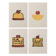 Carica l'immagine nel visualizzatore di Gallery, Punch Needle Kit (4 pezzi) con cornici - Dolci a colazione Figured'Art