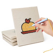 Carica l'immagine nel visualizzatore di Gallery, Punch Needle Kit (4 pezzi) con cornici - Dolci a colazione