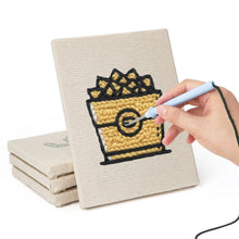 Carica l'immagine nel visualizzatore di Gallery, Punch Needle Kit (4 pezzi) con cornici - Snack Quotidiani