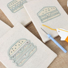 Carica l'immagine nel visualizzatore di Gallery, Punch Needle Kit (4 pezzi) con cornici - Snack Golosi 2
