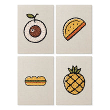 Carica l'immagine nel visualizzatore di Gallery, Punch Needle Kit (4 pezzi) con cornici - Mix Snack Tropicali Figured'Art