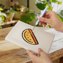 Carica l'immagine nel visualizzatore di Gallery, Punch Needle Kit (4 pezzi) con cornici - Mix Snack Tropicali
