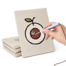 Carica l'immagine nel visualizzatore di Gallery, Punch Needle Kit (4 pezzi) con cornici - Mix Snack Tropicali