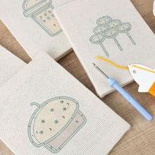 Carica l'immagine nel visualizzatore di Gallery, Punch Needle Kit (4 pezzi) con cornici - Delizie da Forno