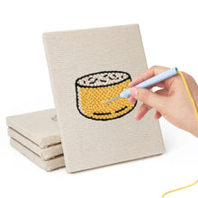 Carica l'immagine nel visualizzatore di Gallery, Punch Needle Kit (4 pezzi) con cornici - Delizie da Forno