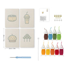 Carica l'immagine nel visualizzatore di Gallery, Punch Needle Kit (4 pezzi) con cornici - Delizie da Forno