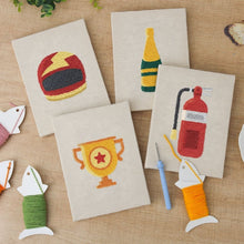 Carica l'immagine nel visualizzatore di Gallery, Punch Needle Kit (4 pezzi) con cornici - Spirito del Campione