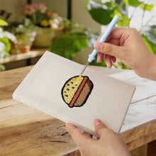 Carica l'immagine nel visualizzatore di Gallery, Punch Needle Kit (4 pezzi) con cornici - Street Food 1