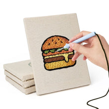 Carica l'immagine nel visualizzatore di Gallery, Punch Needle Kit (4 pezzi) con cornici - Street Food 1