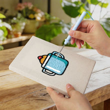 Carica l'immagine nel visualizzatore di Gallery, Punch Needle Kit (4 pezzi) con cornici - Mini icone di cibo