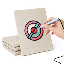 Carica l'immagine nel visualizzatore di Gallery, Punch Needle Kit (4 pezzi) con cornici - Mini icone di cibo