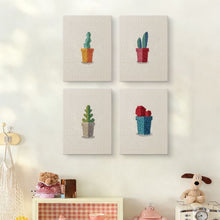 Carica l'immagine nel visualizzatore di Gallery, Punch Needle Kit (4 pezzi) con cornici - Piccoli Vasi di Succulente 1