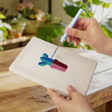 Carica l'immagine nel visualizzatore di Gallery, Punch Needle Kit (4 pezzi) con cornici - Piccoli Vasi di Succulente 2