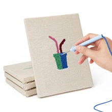 Carica l'immagine nel visualizzatore di Gallery, Punch Needle Kit (4 pezzi) con cornici - Piccoli Vasi di Succulente 2