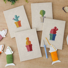 Carica l'immagine nel visualizzatore di Gallery, Punch Needle Kit (4 pezzi) con cornici - Mini Giardino Indoor 1