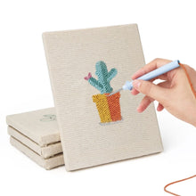 Carica l'immagine nel visualizzatore di Gallery, Punch Needle Kit (4 pezzi) con cornici - Mini Giardino Indoor 1